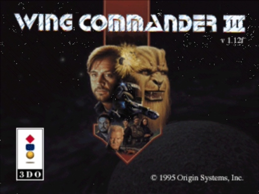 Wing Commander III: Heart of the Tiger title screen for 3DO